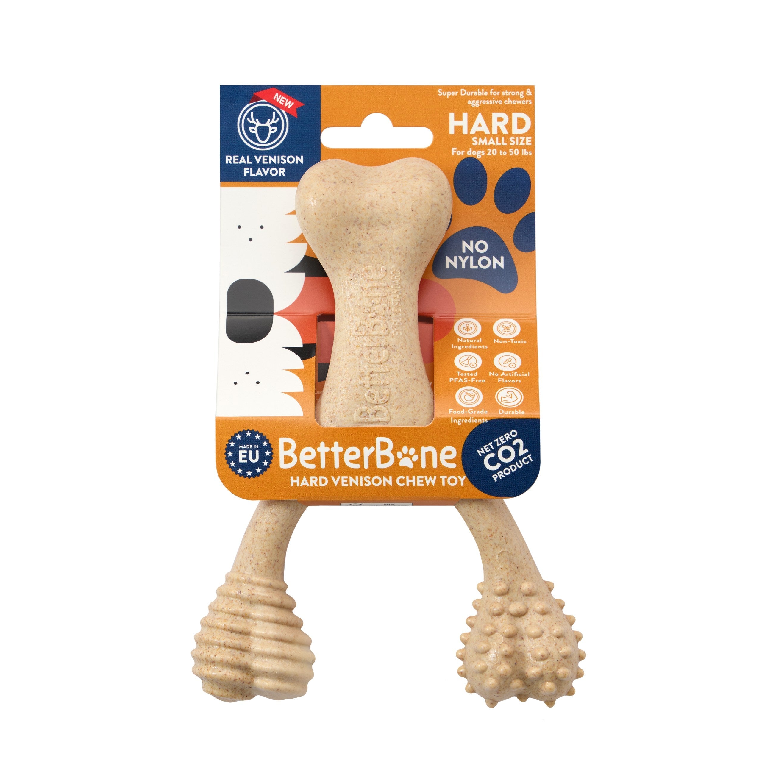 BetterBone HARD DURABLE CHEW TOY: Naturally Derived Ingredients, eco-friendly, and for the toughest chewers!