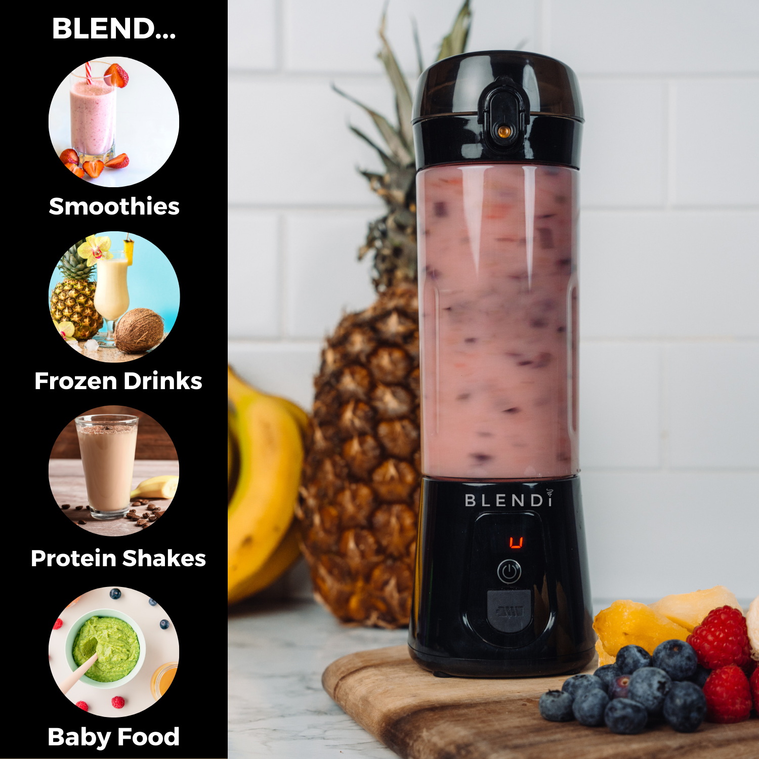 Pro+ Ice Crushing Portable Blender (17oz)