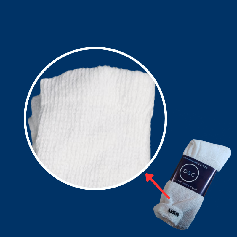 Men's Cotton Diabetic Crew Socks (6 Pair)