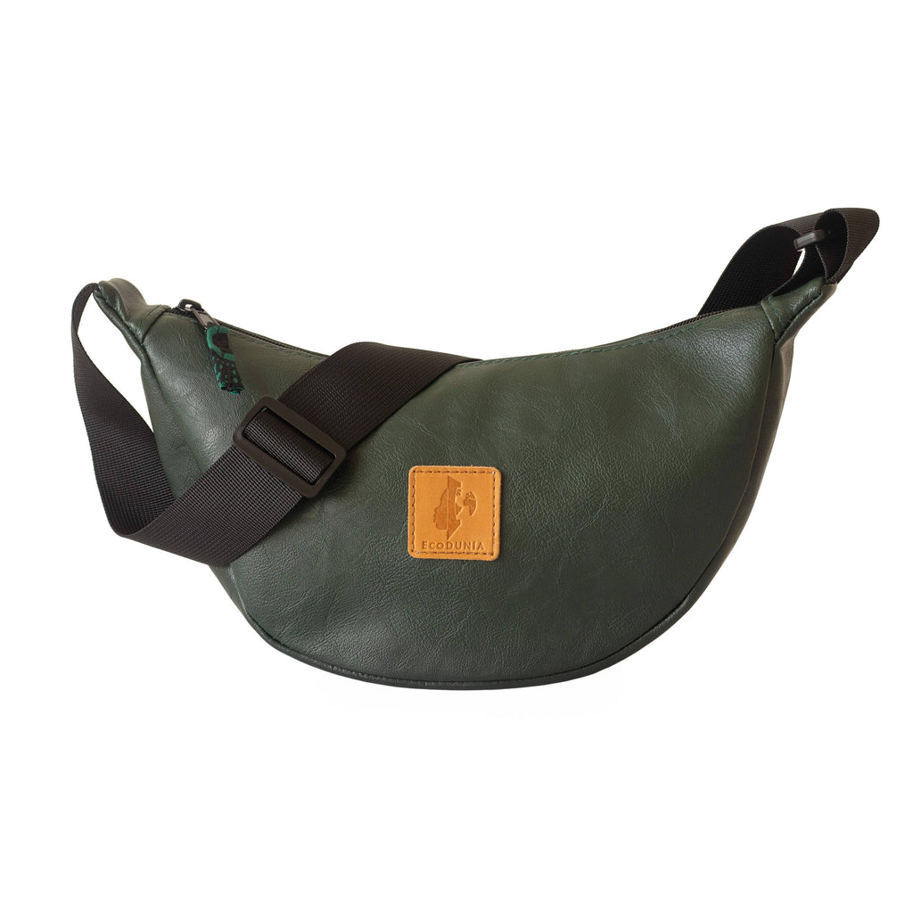 Round Mini Vegan Leather Shoulder Bag - Vegan Leather Purse