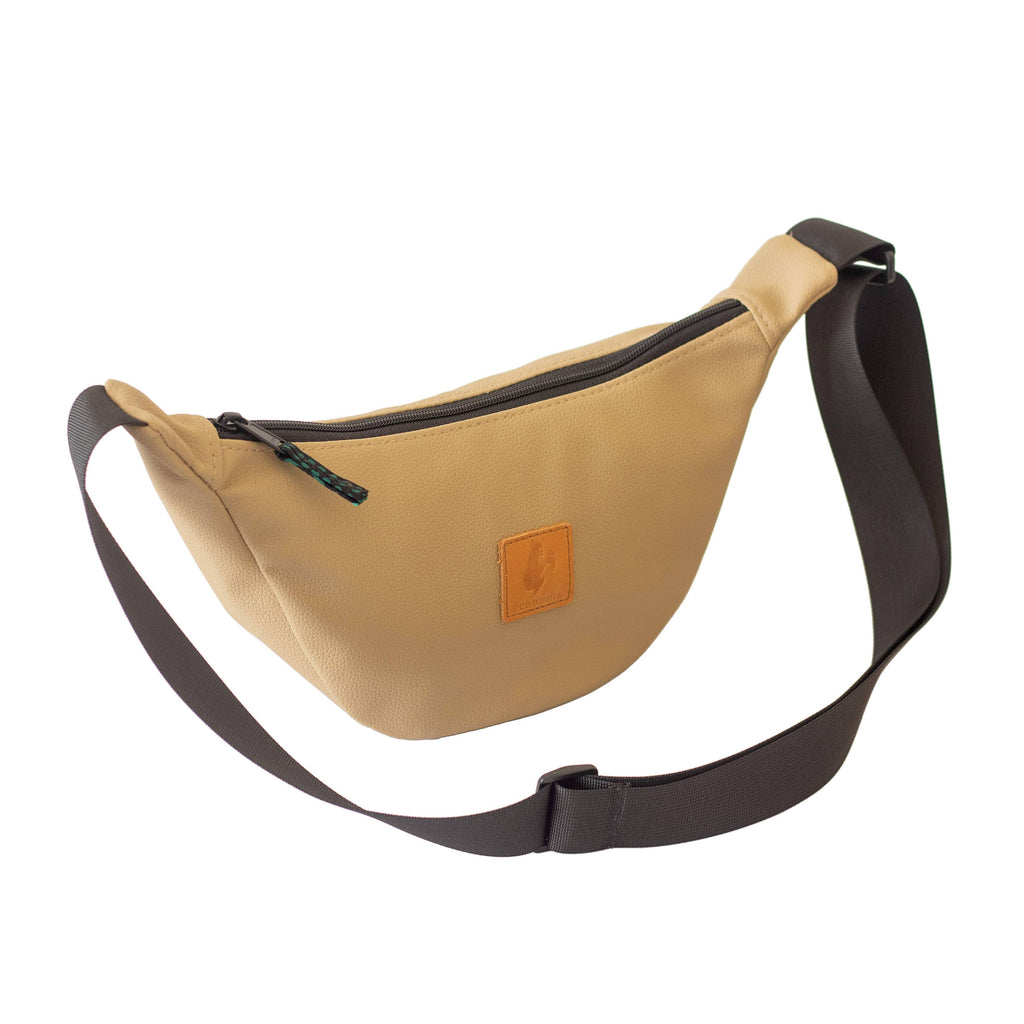 Round Mini Vegan Leather Shoulder Bag - Vegan Leather Purse