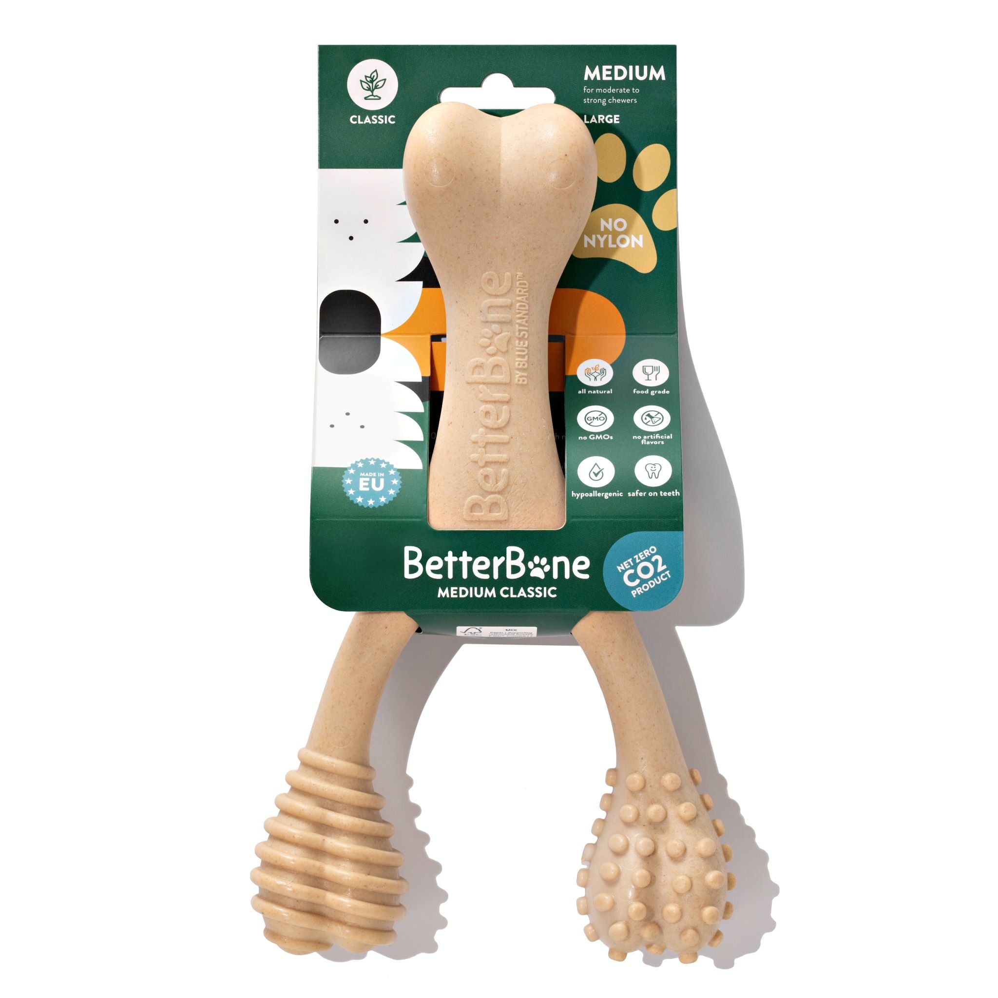 BetterBone MODERATE Durability CHEW TOY: Perfect Chew for Everyday Chewers | Naturally Derived Ingredients, Eco-Friendly, Non-Toxic