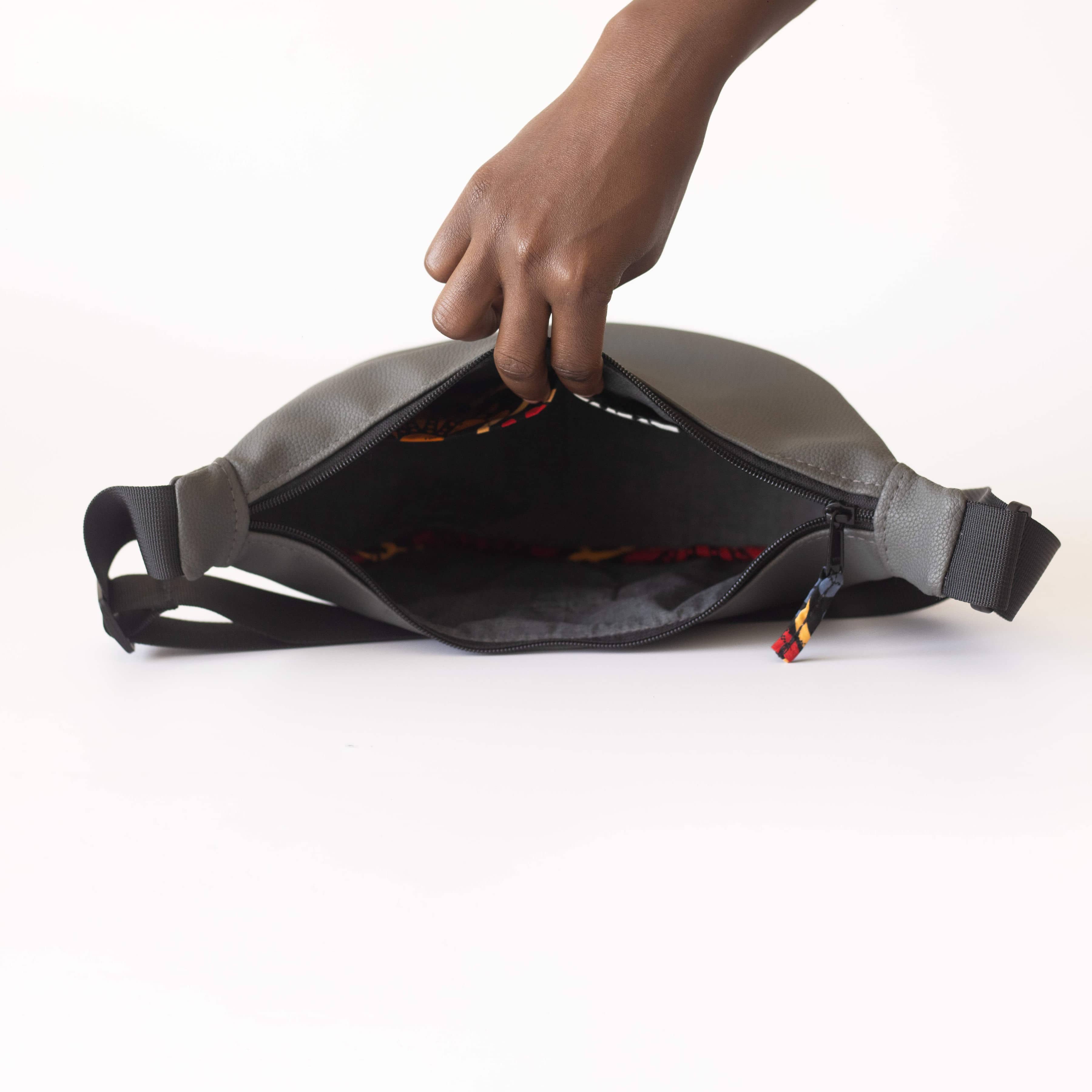 Round Mini Vegan Leather Shoulder Bag - Vegan Leather Purse