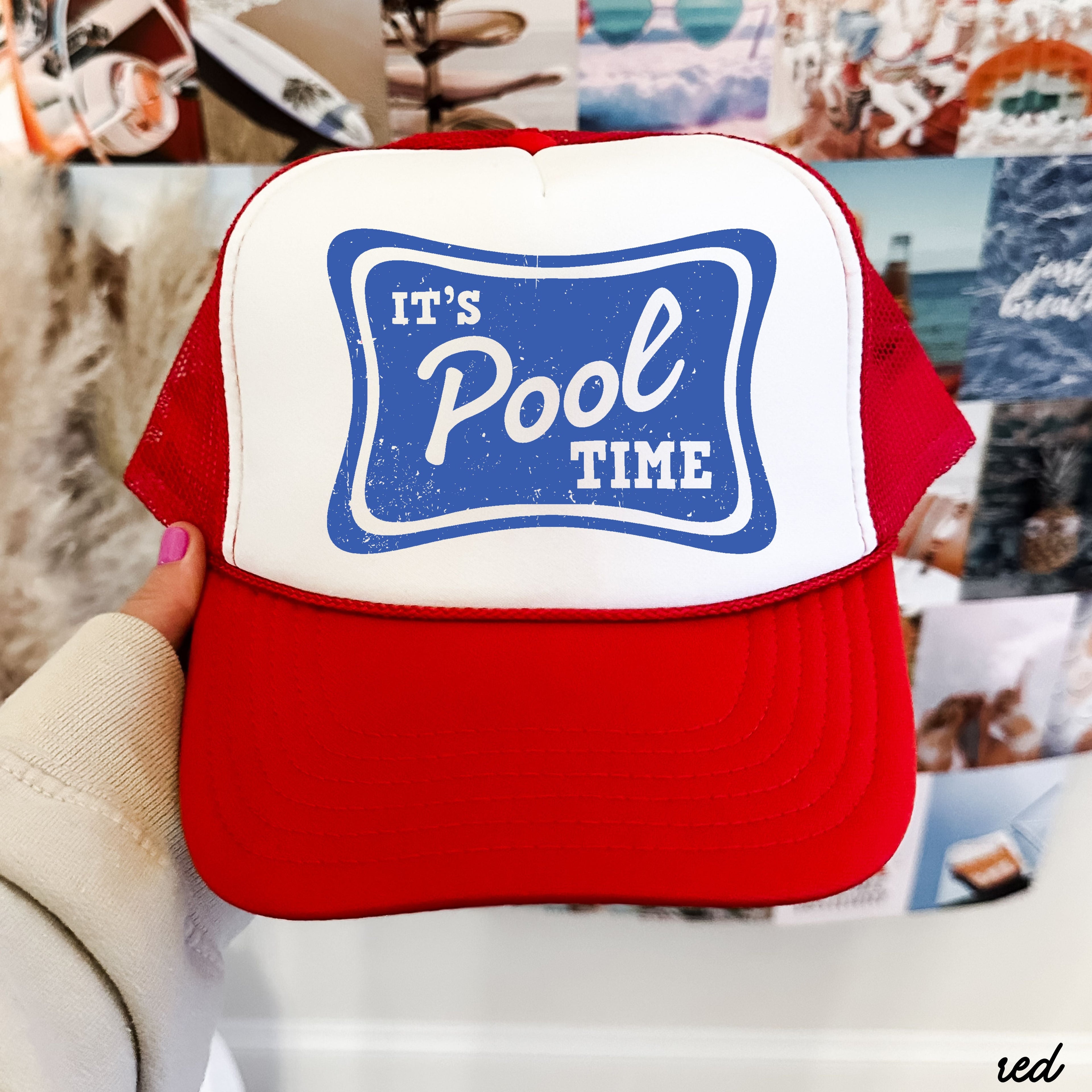 It's Pool Time Trucker Hat *12 COLORS